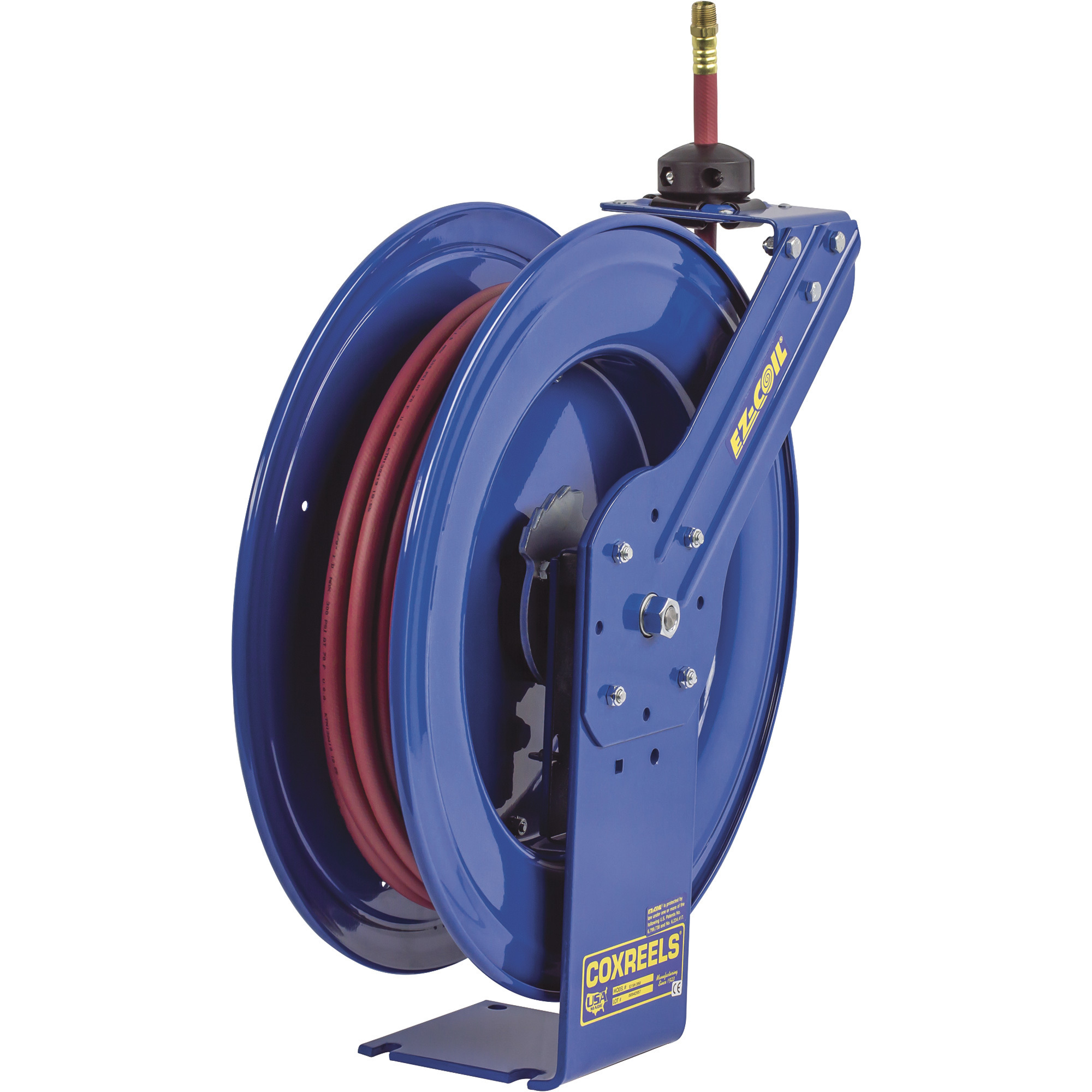 Coxreels Heavy-Duty Safety Air/Water Hose Reel, With 3/4in. x 25ft. PVC  Hose, Max. 300 PSI, Model# EZ-SH-525
